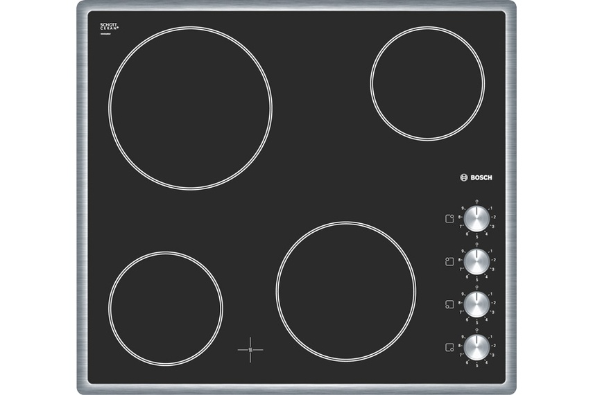 Stainless Steel 60cm ceramic cooktop.