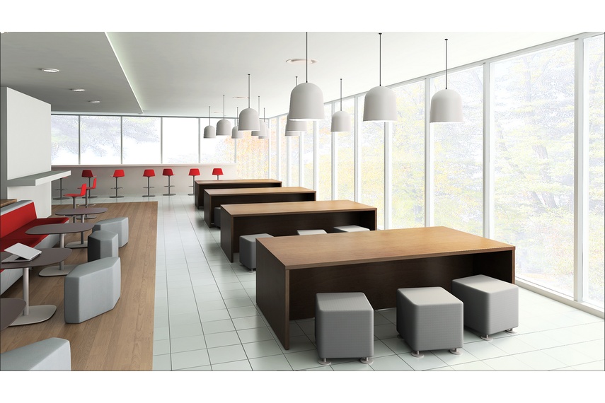 turnstone Campfire Big Table is available in six different laminate finishes.