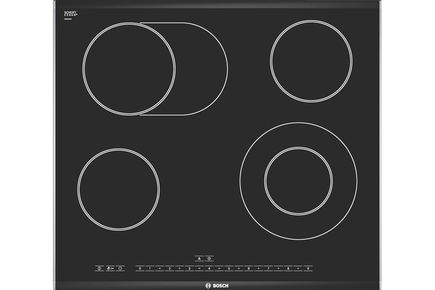 Stainless Steel 60cm ceramic cooktop.