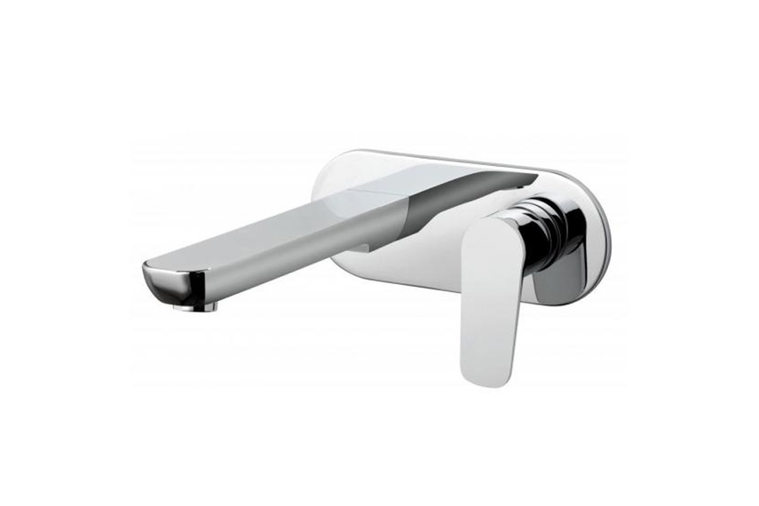 Photon wall-mounted basin mixer.