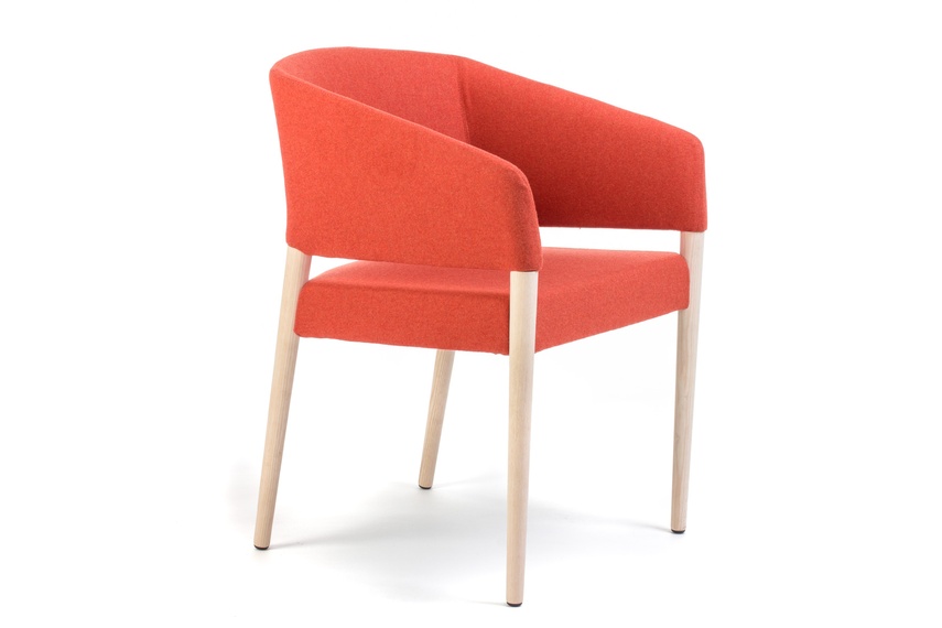 Marcela chair in red.