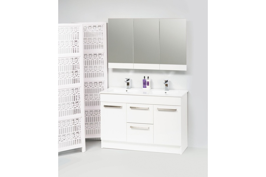 Simplicity 1200 floor vanity.