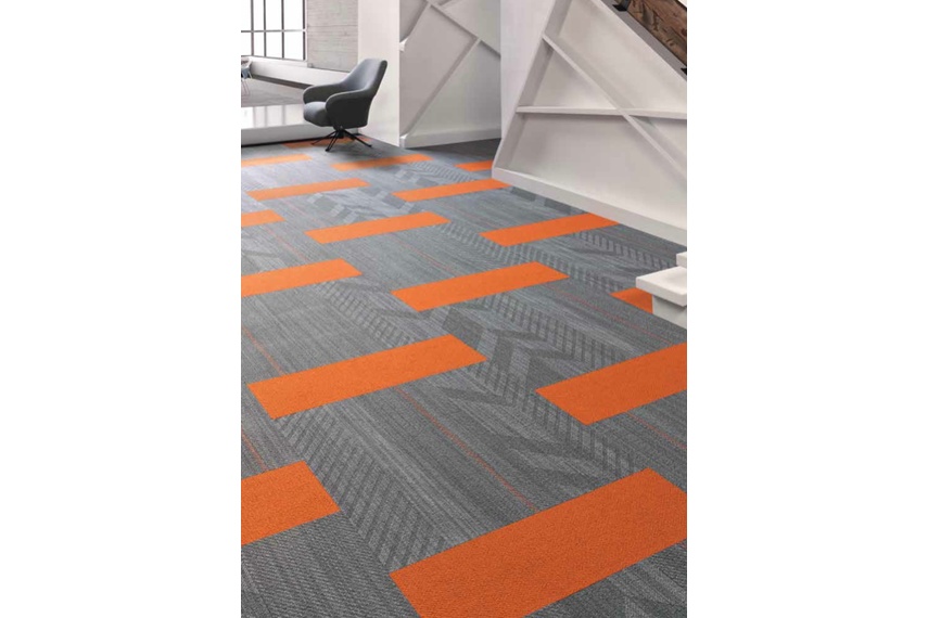 Zip It and Hem Plank Tiles Colour 955 Skinny with Color Beat Colour 252 Electric Orange Plank - plank half-lap install method