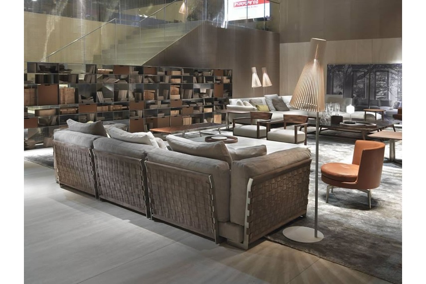 The Cestone is definitely a sofa for the centre of the room, where the back and sides can be admired.