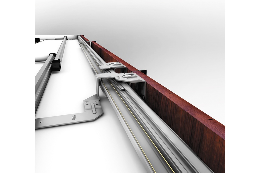 Versatile modular sliding door system for sliding doors weighing up to 70kg