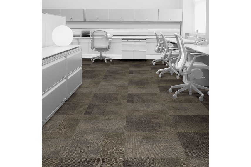 Interface Exposed carpet used in an open office.