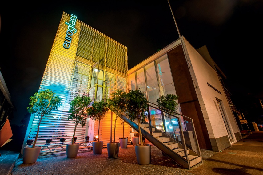 The Euroglass showroom