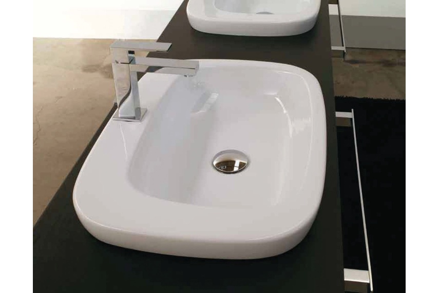 Dial white vessel basin