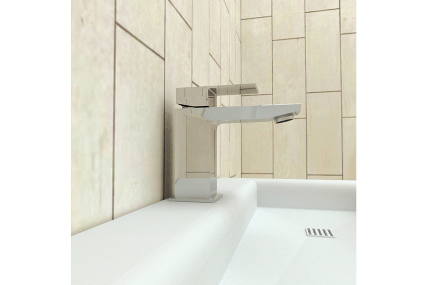 Crisscross basin mixer