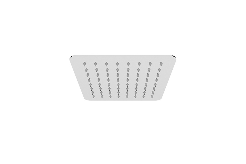 Square Vibrant shower head, 200mm.