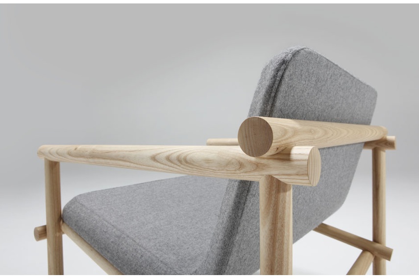 Lumber Easy chair designed by Jamie McLellan for Fletcher Systems