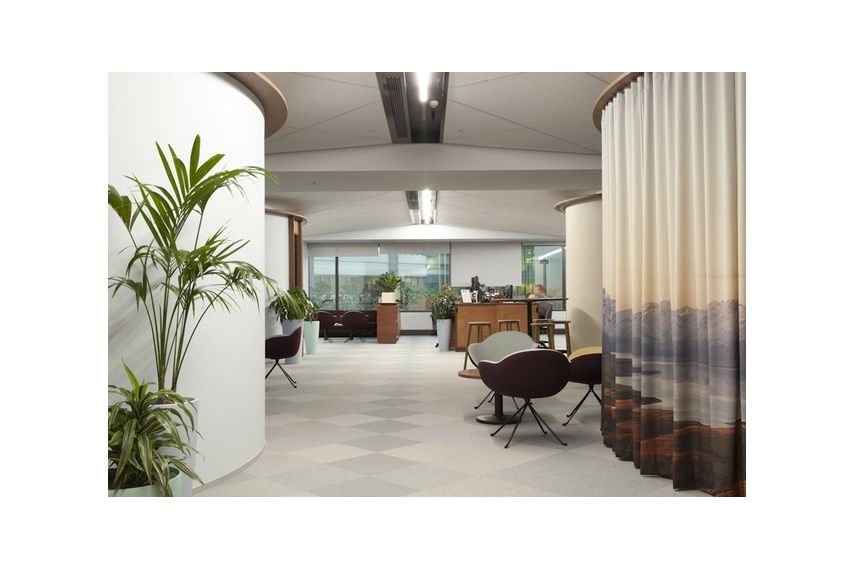 An image printed to fabric used in the Genesis, Auckland project