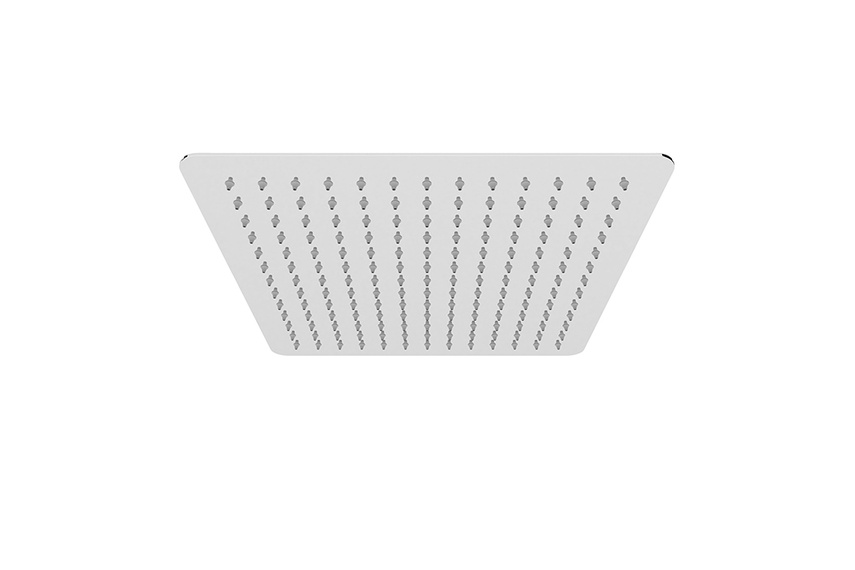 Square Vibrant shower head, 300mm.