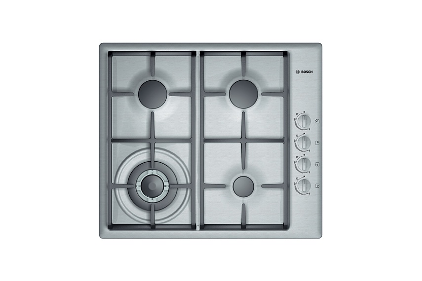 Stainless Steel 60cm gas cooktop.