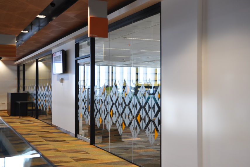 Potter Interior Systems' internal aluminium partitions systems were used in the Manukau Tertiary Centre project