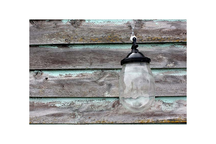 The Glass pendant bulb measures 150mm in diametre