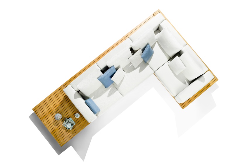 Render of the Vis à Vis seating.