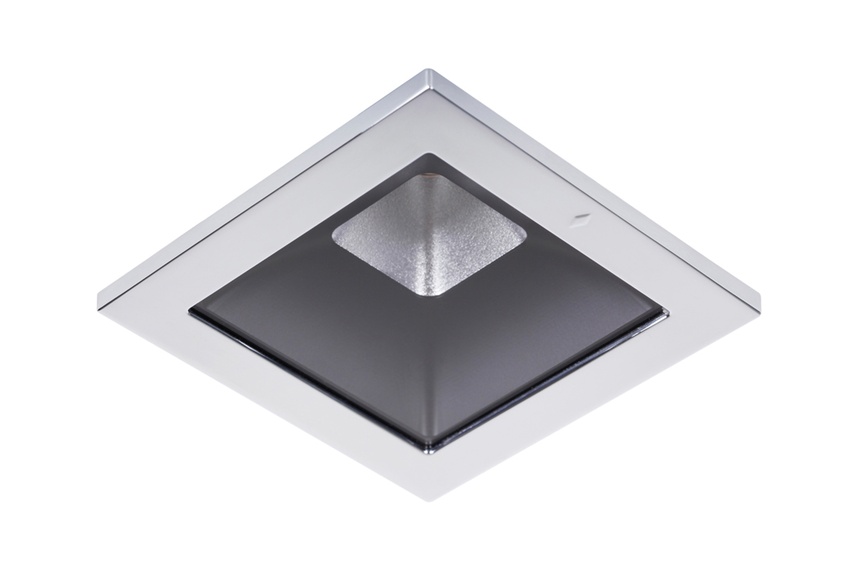 Black reflector and chrome bezel