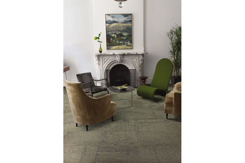 Urban Retreat Three carpet tile – Sage.