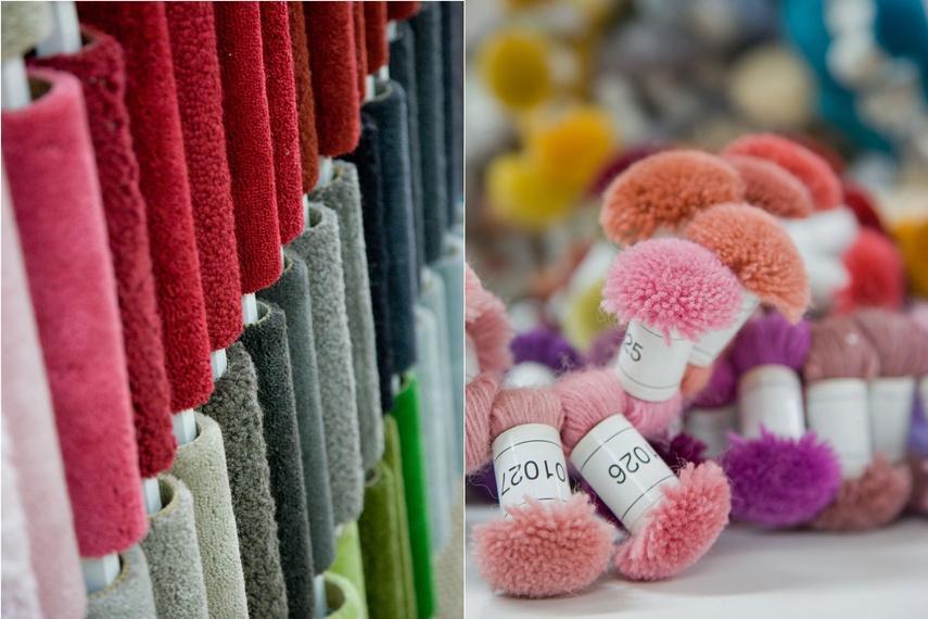 A large range of colours and textures are available