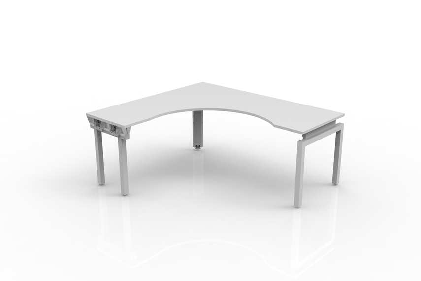 Balance workstation with shallow return.