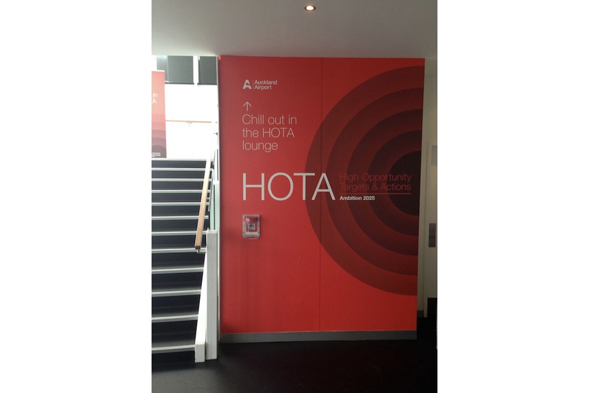 Wall graphics in situ