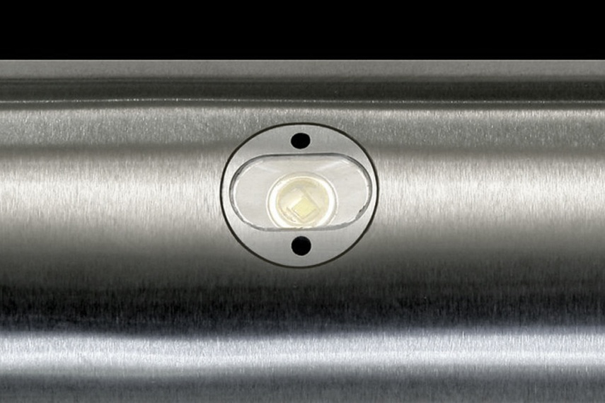The powerful light is small and unobtrusive