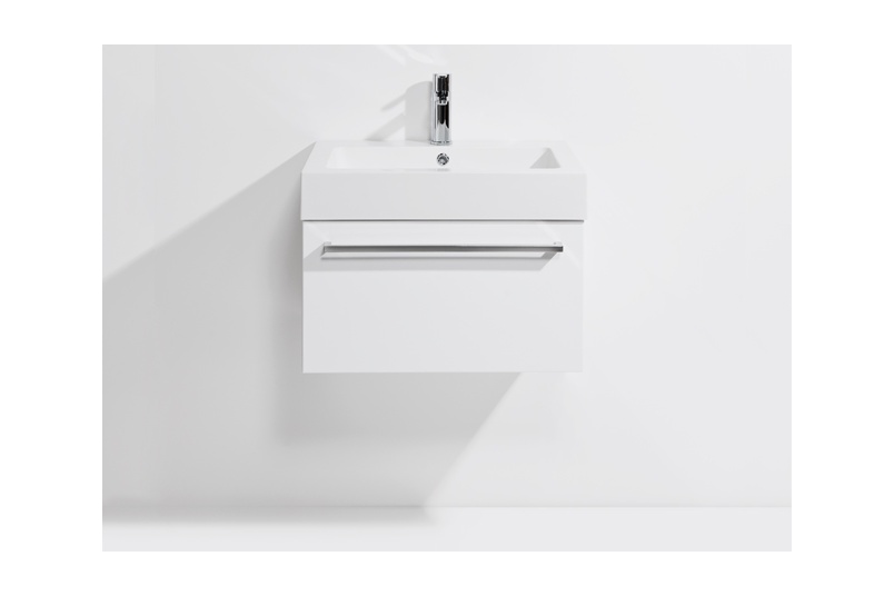 Splash Vanity By Vcbc Selector Drawer Wall Unit 600 1 Single Bowl Polymarble Top Soft Close